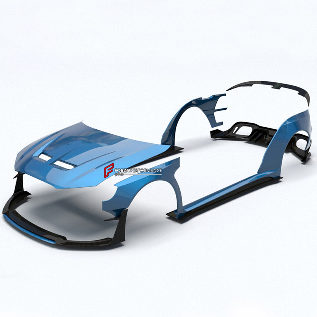 CARBON WIDE BODY KIT for AUDI RS3 2022+

Set Includes:

Front Lip
Front Bumper
Hood Bonnet
Fenders
Side Skirts
Rear Spoiler
Rear Diffuser
Material: Carbon

Note: Professional installation is required.