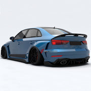 CARBON WIDE BODY KIT for AUDI RS3 2022+

Set Includes:

Front Lip
Front Bumper
Hood Bonnet
Fenders
Side Skirts
Rear Spoiler
Rear Diffuser
Material: Carbon

Note: Professional installation is required.