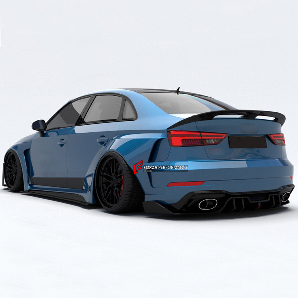 CARBON WIDE BODY KIT for AUDI RS3 2022+

Set Includes:

Front Lip
Front Bumper
Hood Bonnet
Fenders
Side Skirts
Rear Spoiler
Rear Diffuser
Material: Carbon

Note: Professional installation is required.