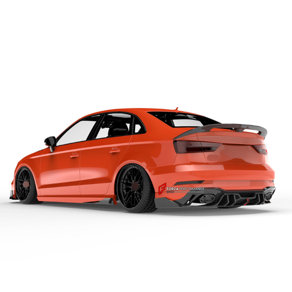 CARBON WIDE BODY KIT for AUDI RS3 2022+

Set Includes:

Front Lip
Front Bumper
Hood Bonnet
Fenders
Side Skirts
Rear Spoiler
Rear Diffuser
Material: Carbon

Note: Professional installation is required.
