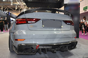 CARBON WIDE BODY KIT for AUDI RS3 2022+

Set Includes:

Front Lip
Front Bumper
Hood Bonnet
Fenders
Side Skirts
Rear Spoiler
Rear Diffuser
Material: Carbon

Note: Professional installation is required.