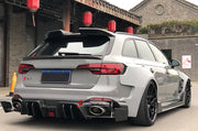 CARBON WIDE BODY KIT for AUDI RS4 B9 2018+

Set Include:

Front Lip

Front Bumper Canards

Fenders
Side Skirts
Roof Spoiler
Rear Spoiler
Rear Diffuser

Material: Carbon


Note: Professional installation is required.

Why “Contact Us for Pricing”?

We don’t display fixed prices because our goal is to offer you the most competitive deal possible. Product costs often decrease over time, and by requesting a quote, you’ll receive our most up-to-date price on market.

SECURED PAYMENT METHODS&nbsp;
PayPal (+4.4% f