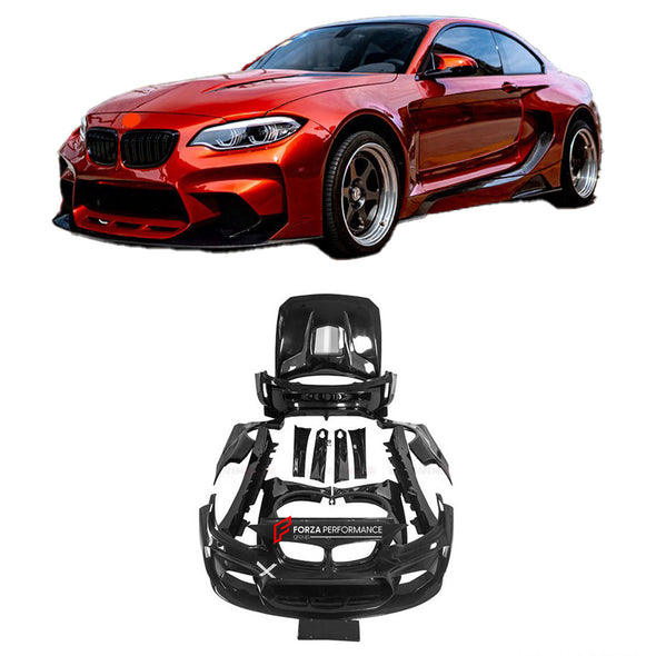WIDE CARBON BODY KIT FOR BMW 2 SERIES F22 2014-2019