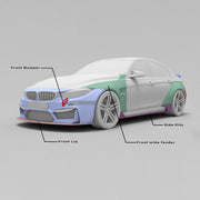 CARBON WIDE BODY KIT for BMW 3 SERIES F30 2012 - 2019

Set Includes:

Front Lip
Front Bumper
Fenders
Side Skirts
Rear Spoiler
Rear Bumper
Material: Carbon

Note: Professional installation is required.
