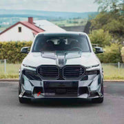 CARBON WIDE BODY KIT for BMW XM G09 2023+

Set includes:

Front Lip
Front Bumper Trims
Hood / Bonnet Cover
Side Mirror Covers
Fender Flares
Side Skirts
Roof Spoiler
Rear Spoiler
Rear Bumper Trims
Rear Diffuser

Material: Carbon Fiber

Note: Professional installation is required.

Contact us for pricing.