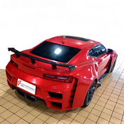 CARBON WIDE BODY KIT for CHEVROLET CAMARO VI 2019 - 2024

Set Include:

Front Lip
Front Bumper
Front Bumper Fins
Hood Bonnet
Fenders
Side Skirts
GT Wing Spoiler
Rear Diffuser
Rear Bumper
Material: Carbon

Note: Professional installation is required.