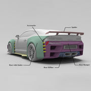 CARBON WIDE BODY KIT for CHEVROLET CAMARO VI 2019 - 2024

Set Include:

Front Lip
Front Bumper
Front Bumper Fins
Hood Bonnet
Fenders
Side Skirts
GT Wing Spoiler
Rear Diffuser
Rear Bumper
Material: Carbon

Note: Professional installation is required.