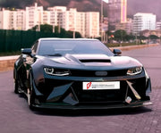 CARBON WIDE BODY KIT for CHEVROLET CAMARO VI 2019 - 2024

Set Include:

Front Lip
Front Bumper
Front Bumper Fins
Hood Bonnet
Fenders
Side Skirts
GT Wing Spoiler
Rear Diffuser
Rear Bumper
Material: Carbon

Note: Professional installation is required.