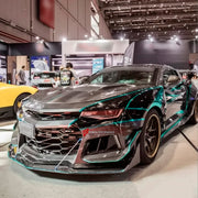 CARBON WIDE BODY KIT for CHEVROLET CAMARO ZL1 2017+

Set Includes:

Front Bumper
Fender Flares
Side Skirts
Rear Spoiler
Rear Diffuser
Material: Carbon

Note: Professional installation is required.