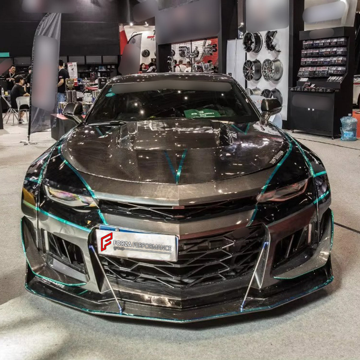 CARBON WIDE BODY KIT for CHEVROLET CAMARO ZL1 2017+

Set Includes:

Front Bumper
Fender Flares
Side Skirts
Rear Spoiler
Rear Diffuser
Material: Carbon

Note: Professional installation is required.