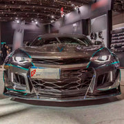 CARBON WIDE BODY KIT for CHEVROLET CAMARO ZL1 2017+

Set Includes:

Front Bumper
Fender Flares
Side Skirts
Rear Spoiler
Rear Diffuser
Material: Carbon

Note: Professional installation is required.