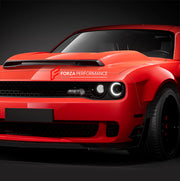 CARBON WIDE BODY KIT for DODGE CHALLENGER III LC 2015 - 2023 FORZA PERFORMANCE Custom fit Dry Carbon Achen Cybe Achencybe Design Style
Set includes:

Front Lip
Hood Bonnet
Fender Flares and Wide Body Assembly
Rear Diffuser
Material: Carbon + Aluminium + Iron

NOTE: Professional installation is required.
