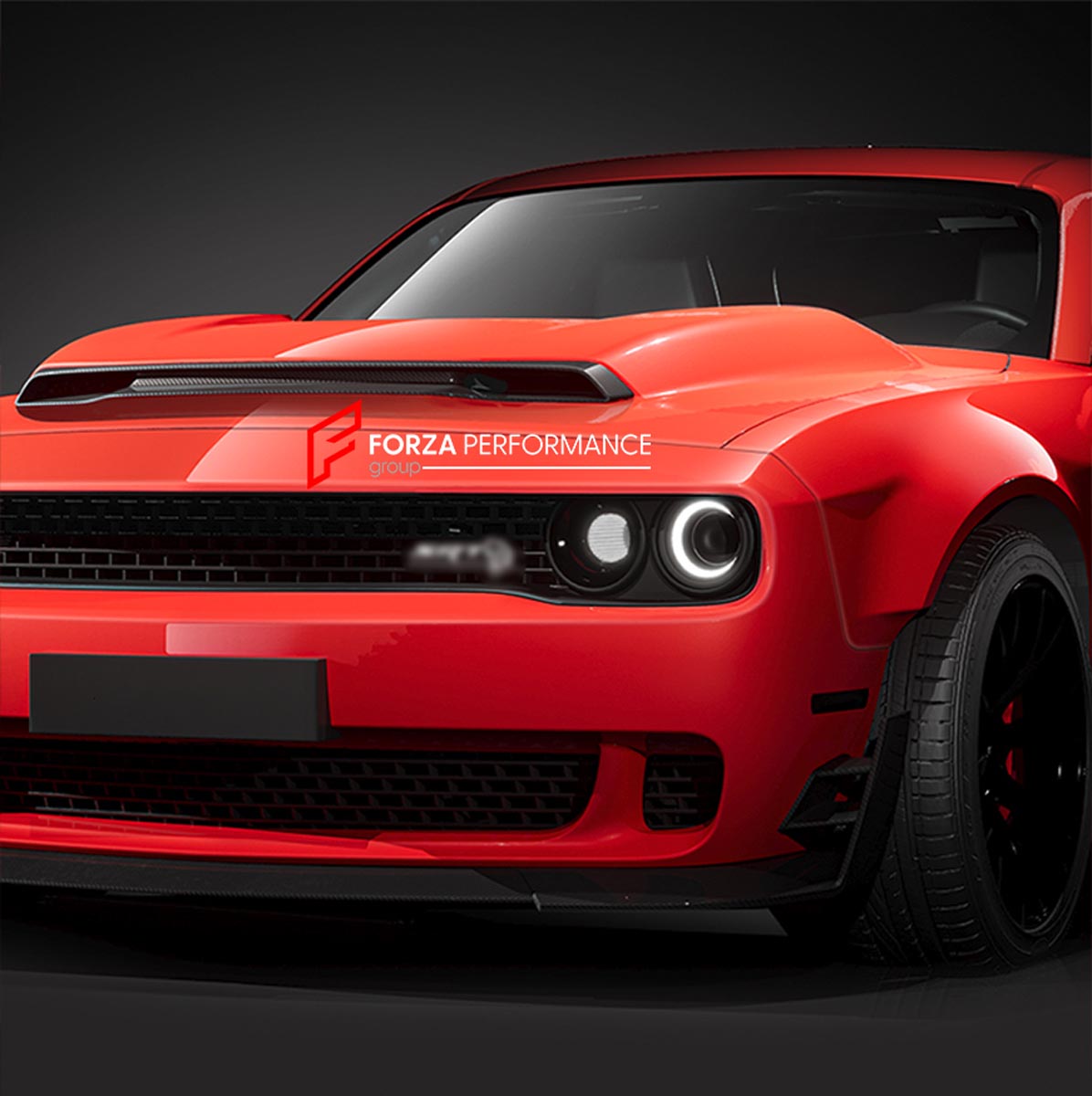 CARBON WIDE BODY KIT for DODGE CHALLENGER III LC 2015 - 2023 FORZA PERFORMANCE Custom fit Dry Carbon Achen Cybe Achencybe Design Style
Set includes:

Front Lip
Hood Bonnet
Fender Flares and Wide Body Assembly
Rear Diffuser
Material: Carbon + Aluminium + Iron

NOTE: Professional installation is required.