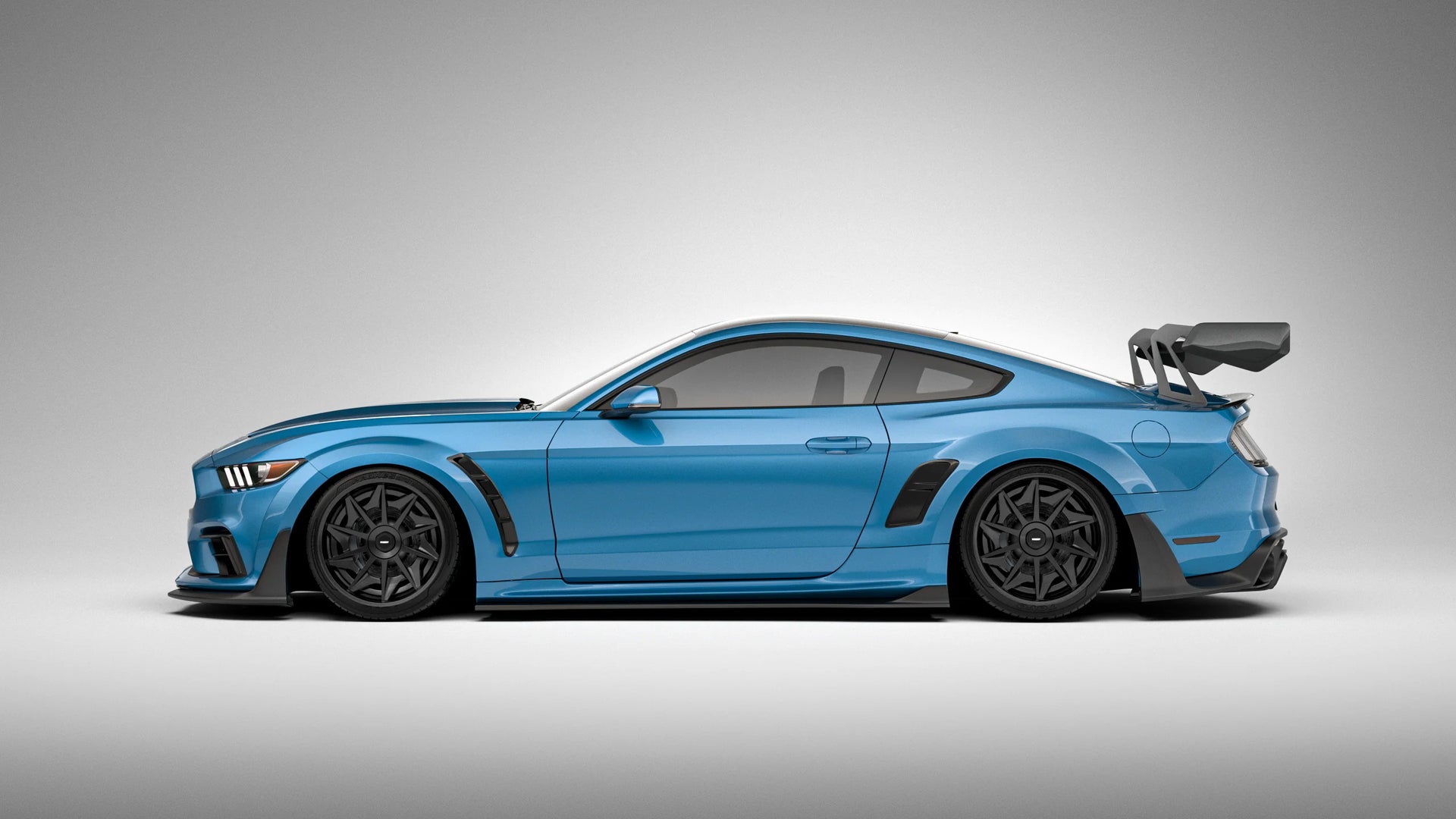 CARBON WIDE BODY KIT for FORD MUSTANG S550 2015 - 2023

Set includes:

Front Lip
Front Bumper Assembly

Hood / Bonnet
Front Fenders
Side Skirts
Rear Fenders

Trunk Cover
Rear Wing Spoiler ( 2 options )
Rear Diffuser

Material:&nbsp;Wet Carbon with Fiberglass

NOTE:&nbsp;Professional installation is required.

Recommended Wheels size:

Front: 20 x 9 ET -20

Rear: ;20 x 11 ET -10

Why “Contact Us for Pricing”?

We don’t display fixed prices because our goal is to offer you the most competitive deal possible. 
