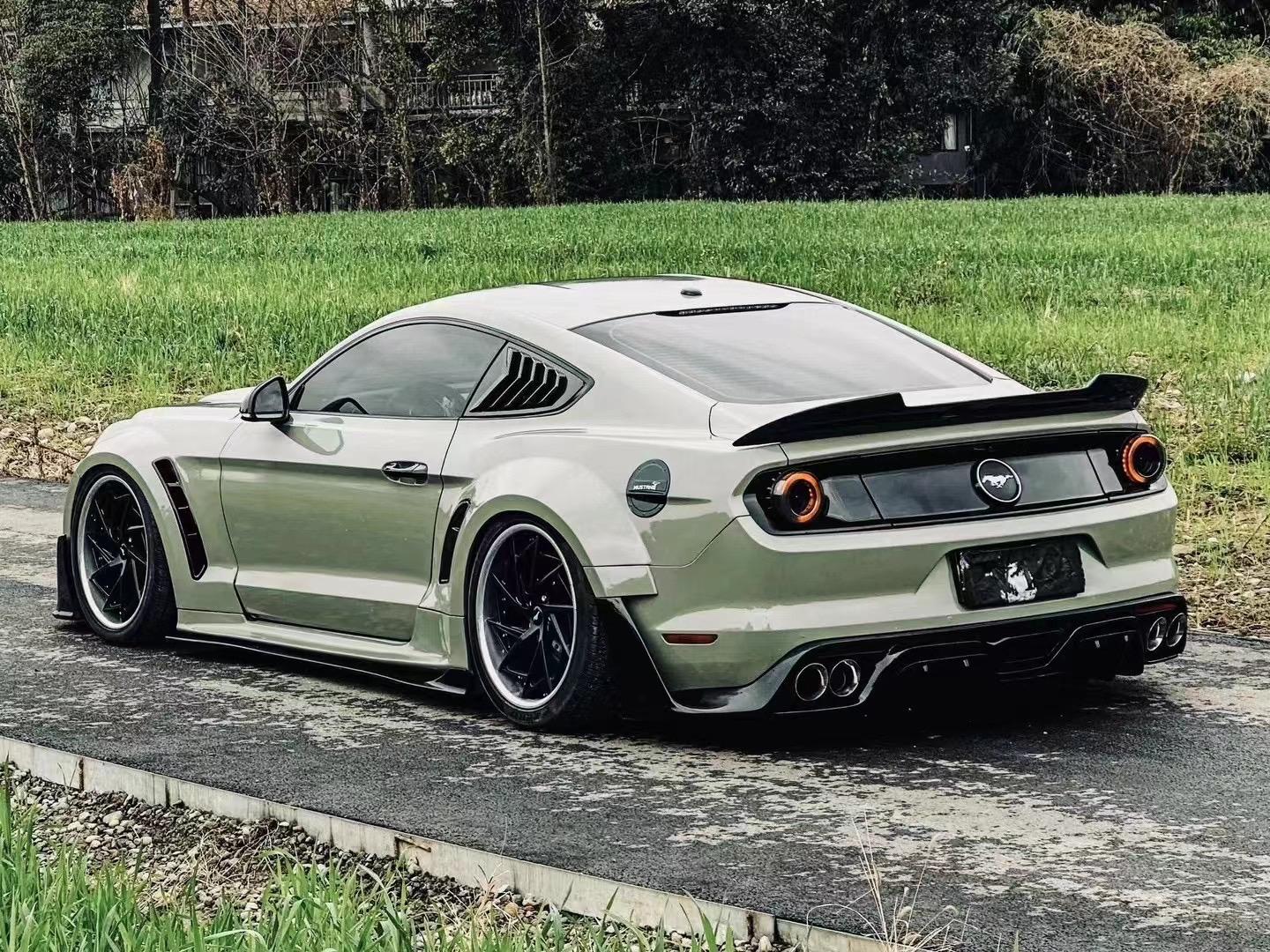 CARBON WIDE BODY KIT for FORD MUSTANG S550 2015 - 2023

Set includes:

Front Lip
Front Bumper Assembly

Hood / Bonnet
Front Fenders
Side Skirts
Rear Fenders

Trunk Cover
Rear Wing Spoiler ( 2 options )
Rear Diffuser

Material:&nbsp;Wet Carbon with Fiberglass

NOTE:&nbsp;Professional installation is required.

Recommended Wheels size:

Front: 20 x 9 ET -20

Rear: ;20 x 11 ET -10

Why “Contact Us for Pricing”?

We don’t display fixed prices because our goal is to offer you the most competitive deal possible. 