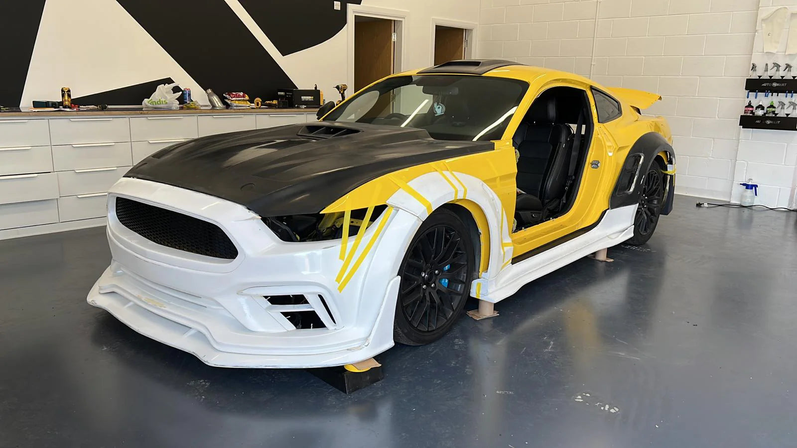 CARBON WIDE BODY KIT for FORD MUSTANG S550 2015 - 2023

Set includes:

Front Lip
Front Bumper Assembly

Hood / Bonnet
Front Fenders
Side Skirts
Rear Fenders

Trunk Cover
Rear Wing Spoiler ( 2 options )
Rear Diffuser

Material:&nbsp;Wet Carbon with Fiberglass

NOTE:&nbsp;Professional installation is required.

Recommended Wheels size:

Front: 20 x 9 ET -20

Rear: ;20 x 11 ET -10

Why “Contact Us for Pricing”?

We don’t display fixed prices because our goal is to offer you the most competitive deal possible. 