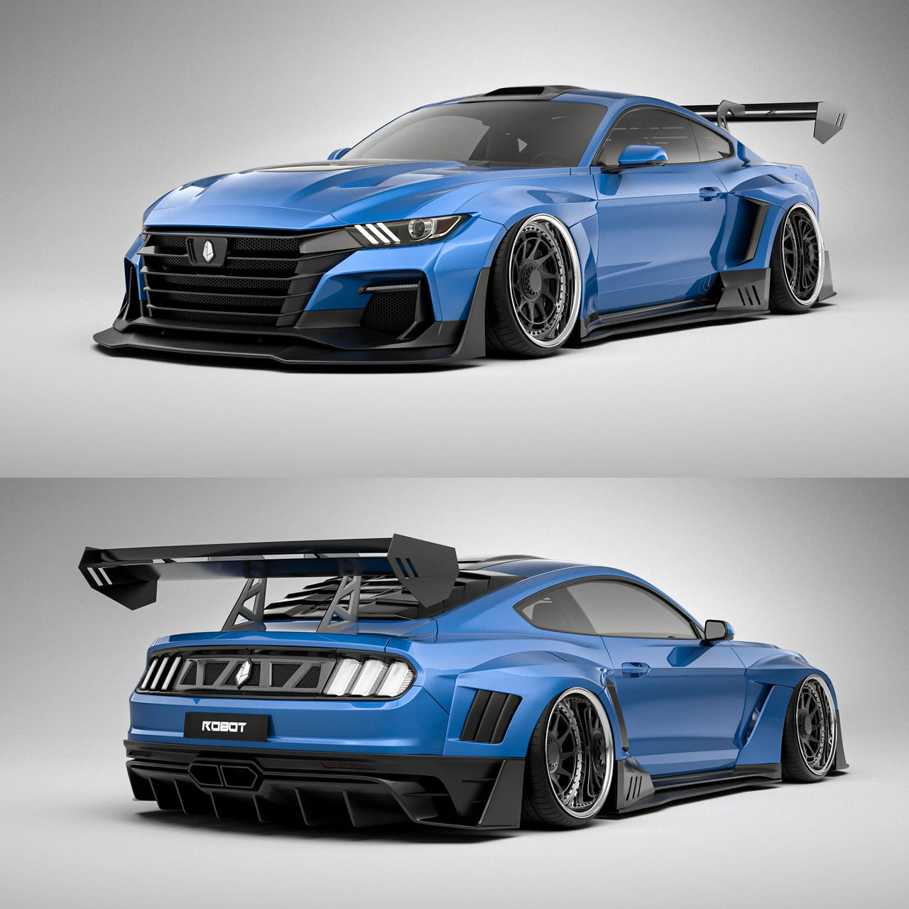 CARBON WIDE BODY KIT for FORD MUSTANG S550 2015 - 2023

Set includes:

Front Lip
Front Bumper Assembly

Hood / Bonnet
Roof Cover
Front Fenders
Side Skirts
Rear Fenders

Rear Window Cover
Trunk Cover
Rear Wing Spoiler
Rear Diffuser

Material:&nbsp;Wet Carbon with Fiberglass

NOTE:&nbsp;Professional installation is required. Exhaust modifying is required. Need to move the rear fog/reverse light.

Recommended Wheels size:

Front:&nbsp;20 x 9.5 ET -60

Rear:&nbsp;20 x 11.5 ET -55

Why “Contact Us for Pricing”?
