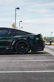 CARBON WIDE BODY KIT for FORD MUSTANG S550 2015 - 2023

Set includes:

Front Lip
Front Bumper Assembly

Hood / Bonnet
Roof Cover
Front Fenders
Side Skirts
Rear Fenders

Rear Window Cover
Trunk Cover
Rear Wing Spoiler
Rear Diffuser

Material:&nbsp;Wet Carbon with Fiberglass

NOTE:&nbsp;Professional installation is required. Exhaust modifying is required. Need to move the rear fog/reverse light.

Recommended Wheels size:

Front:&nbsp;20 x 9.5 ET -60

Rear:&nbsp;20 x 11.5 ET -55

Why “Contact Us for Pricing”?
