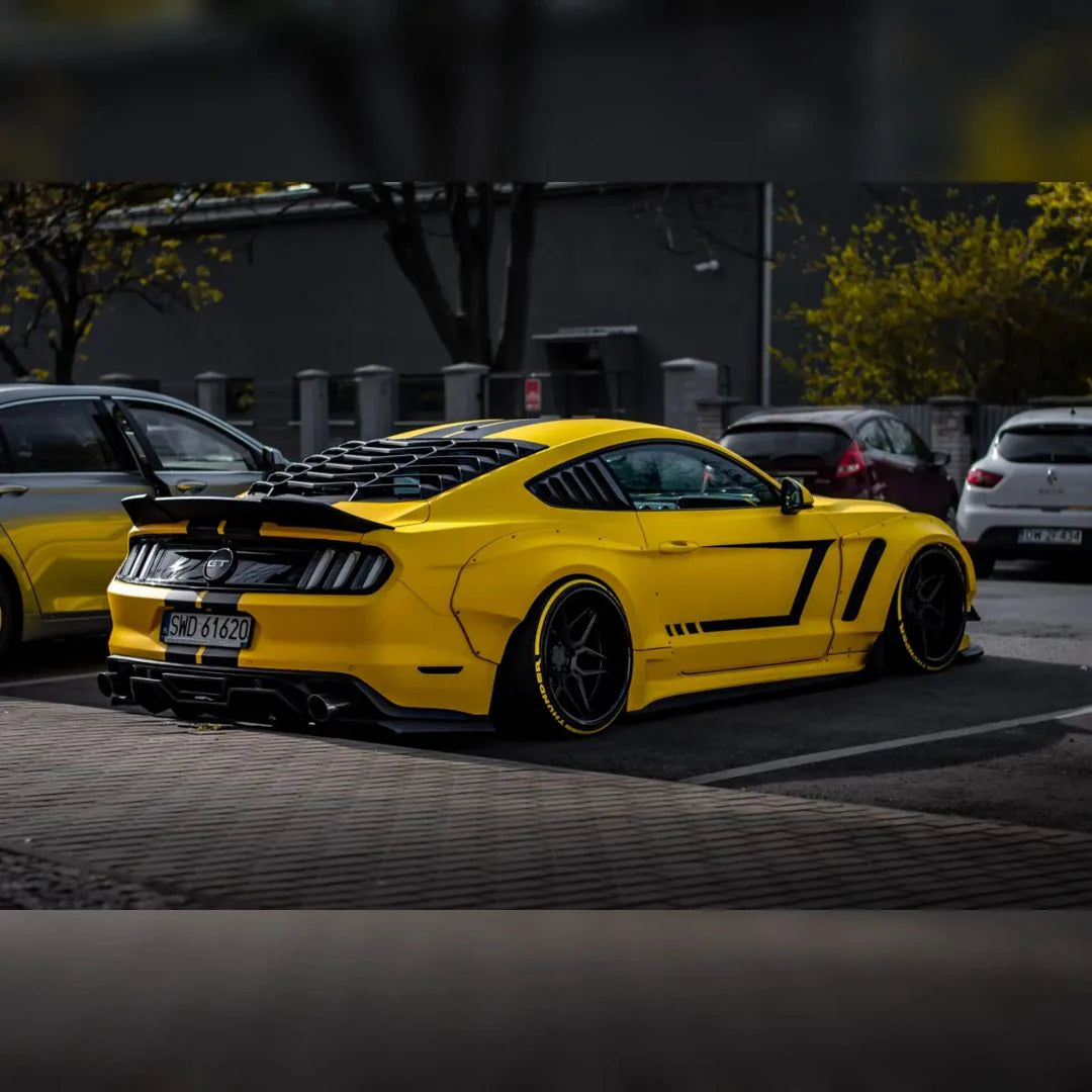 CARBON WIDE BODY KIT for FORD MUSTANG S550 2015 - 2023

Set includes:

Front Lip
Front Bumper Assembly
Front Bumper Canards
Hood / Bonnet
Front Fenders
Side Skirts
Side Window Cover
Rear Wing Spoiler ( 2 options )
Rear Diffuser

Material: Wet Carbon with Fiberglass

NOTE: Professional installation is required

Why “Contact Us for Pricing”?

We don’t display fixed prices because our goal is to offer you the most competitive deal possible. Product costs often decrease over time, and by requesting a quote, you