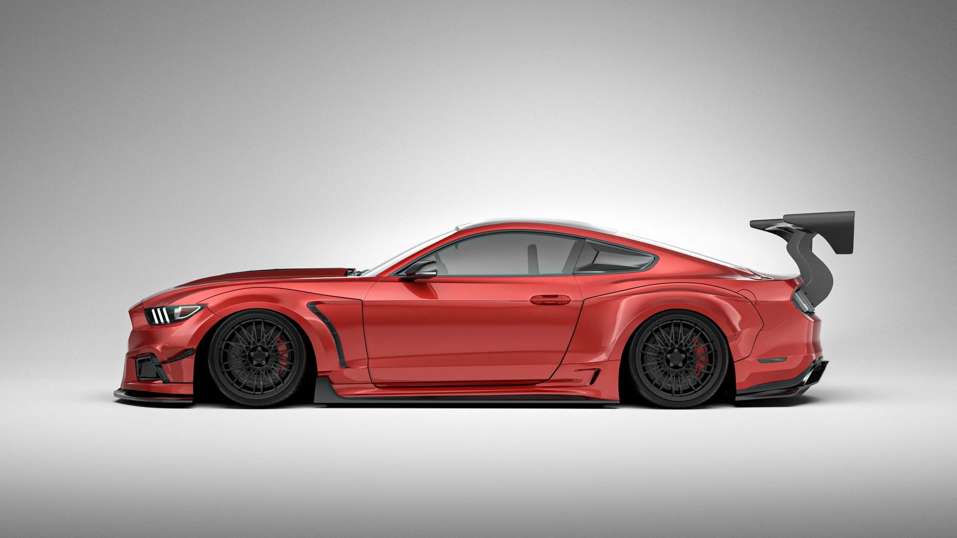 CARBON WIDE BODY KIT for FORD MUSTANG S550 2015 - 2023

Set includes:

Front Lip
Front Bumper Assembly
Front Bumper Canards
Hood / Bonnet
Front Fenders
Side Skirts
Side Window Cover
Rear Wing Spoiler ( 2 options )
Rear Diffuser

Material: Wet Carbon with Fiberglass

NOTE: Professional installation is required

Why “Contact Us for Pricing”?

We don’t display fixed prices because our goal is to offer you the most competitive deal possible. Product costs often decrease over time, and by requesting a quote, you