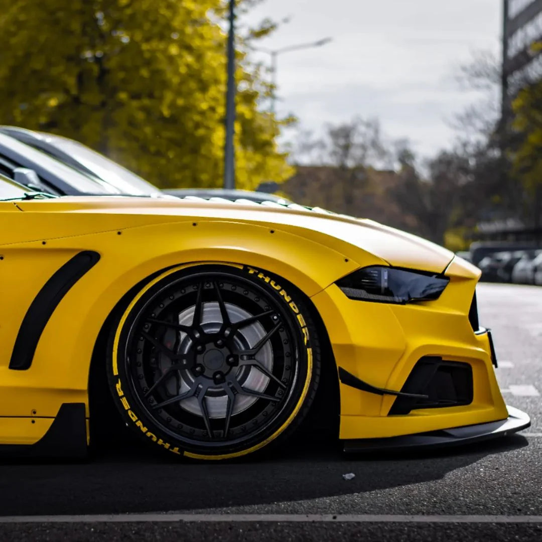 CARBON WIDE BODY KIT for FORD MUSTANG S550 2015 - 2023

Set includes:

Front Lip
Front Bumper Assembly
Front Bumper Canards
Hood / Bonnet
Front Fenders
Side Skirts
Side Window Cover
Rear Wing Spoiler ( 2 options )
Rear Diffuser

Material: Wet Carbon with Fiberglass

NOTE: Professional installation is required

Why “Contact Us for Pricing”?

We don’t display fixed prices because our goal is to offer you the most competitive deal possible. Product costs often decrease over time, and by requesting a quote, you