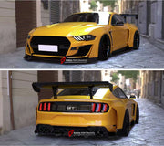 CARBON WIDE BODY KIT for FORD MUSTANG SHELBY GT500 III 2020 - 2023

Set Include:

Front Lip
Front Bumper
Hood Bonnet
Fenders
Side Skirts
GT Wing Spoiler
Rear Diffuser
Material: Carbon

Note: Professional installation is required.
