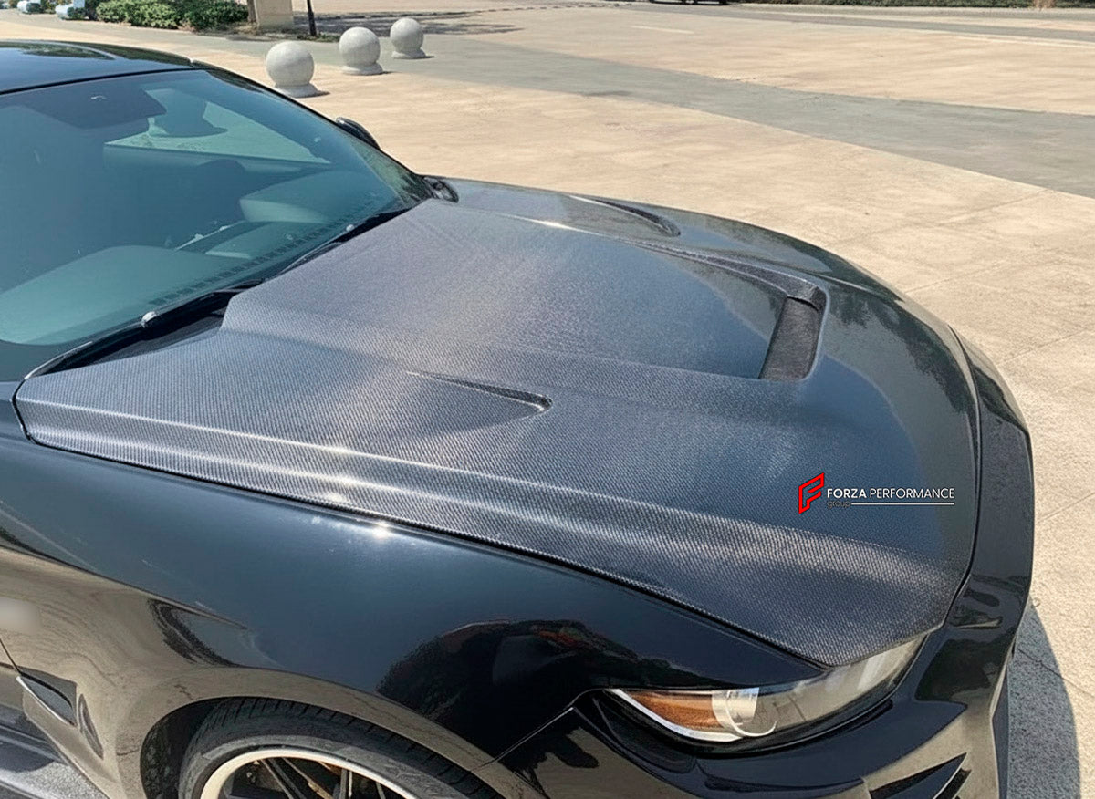 CARBON WIDE BODY KIT for FORD MUSTANG SHELBY GT500 III 2020 - 2023

Set Include:

Front Lip
Front Bumper
Hood Bonnet
Fenders
Side Skirts
GT Wing Spoiler
Rear Diffuser
Material: Carbon

Note: Professional installation is required.