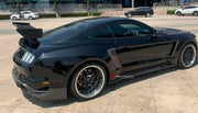 CARBON WIDE BODY KIT for FORD MUSTANG SHELBY GT500 III 2020 - 2023

Set Include:

Front Lip
Front Bumper
Hood Bonnet
Fenders
Side Skirts
GT Wing Spoiler
Rear Diffuser
Material: Carbon

Note: Professional installation is required.