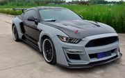 CARBON WIDE BODY KIT for FORD MUSTANG SHELBY GT500 III 2020 - 2023

Set Include:

Front Lip
Front Bumper
Hood Bonnet
Fenders
Side Skirts
GT Wing Spoiler
Rear Diffuser
Material: Carbon

Note: Professional installation is required.