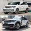 CARBON WIDE BODY KIT for LAND ROVER RANGE ROVER L460 2021+

Set includes:
Front Lip
Front Bumper Trims
Fender Flares
Side Skirts
Front Door Trims

Lip Spoiler
Roof Spoiler
Rear Diffuser

Material: Carbon

NOTE: Professional installation is required.

Contact us for pricing.