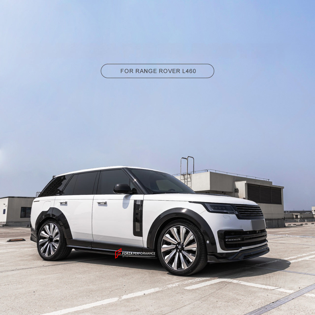 CARBON WIDE BODY KIT for LAND ROVER RANGE ROVER L460 2021+

Set includes:
Front Lip
Front Bumper Trims
Fender Flares
Side Skirts
Front Door Trims

Lip Spoiler
Roof Spoiler
Rear Diffuser

Material: Carbon

NOTE: Professional installation is required.

Contact us for pricing.