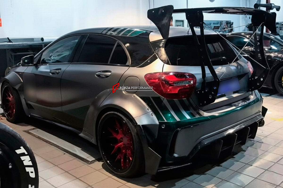 CARBON WIDE BODY KIT for MERCEDES BENZ A45 AMG W177 2019 - 2022

Set Include:

Front Lip
Fenders
GT Wing Spoiler
Rear Diffuser
Material: Carbon

Note: Professional installation is required.