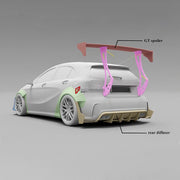 CARBON WIDE BODY KIT for MERCEDES BENZ A45 AMG W177 2019 - 2022

Set Include:

Front Lip
Fenders
GT Wing Spoiler
Rear Diffuser
Material: Carbon

Note: Professional installation is required.