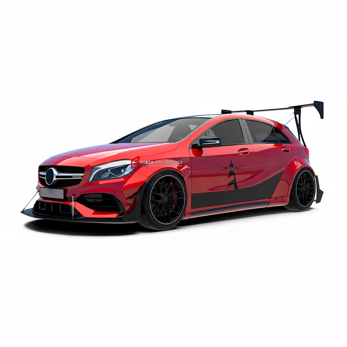 CARBON WIDE BODY KIT for MERCEDES BENZ A45 AMG W177 2019 - 2022

Set Include:

Front Lip
Fenders
GT Wing Spoiler
Rear Diffuser
Material: Carbon

Note: Professional installation is required.