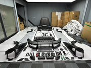 CARBON WIDE BODY KIT for MERCEDES-BENZ G-CLASS G63 W465 2024+


Set includes:

Front Lip
Front Bumper Assembly

Grille Frame
Grille
Headlight Cover
Front Fenders
Front Fender Flares
Hood / Bonnet
Hood / Bonnet Air Vent Cover
Roof LED DRL Bar

Roof Trims
Rear Spoiler
Door Panels
Rear Fenders
Rear Fender Flares
D Pillar Add-Ons
Spare Tire Cover
Rear Trunk Cover
Rear Bumper
Rear Diffuser

Material: Carbon Fiber