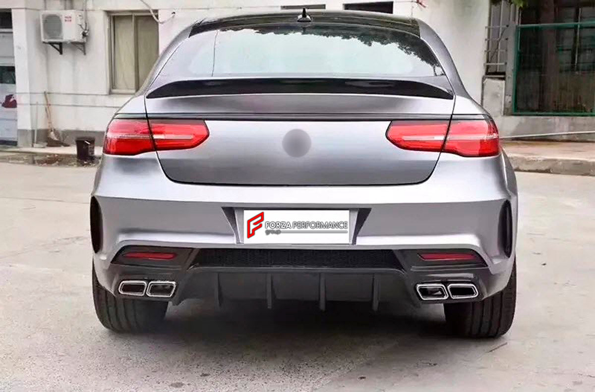 CARBON WIDE BODY KIT for MERCEDES BENZ GLE COUPE C292 2015 - 2020

Set Include:

Front Bumper
Fenders
Side Skirts
Rear Bumper
Material: Carbon

Note: Professional installation is required.