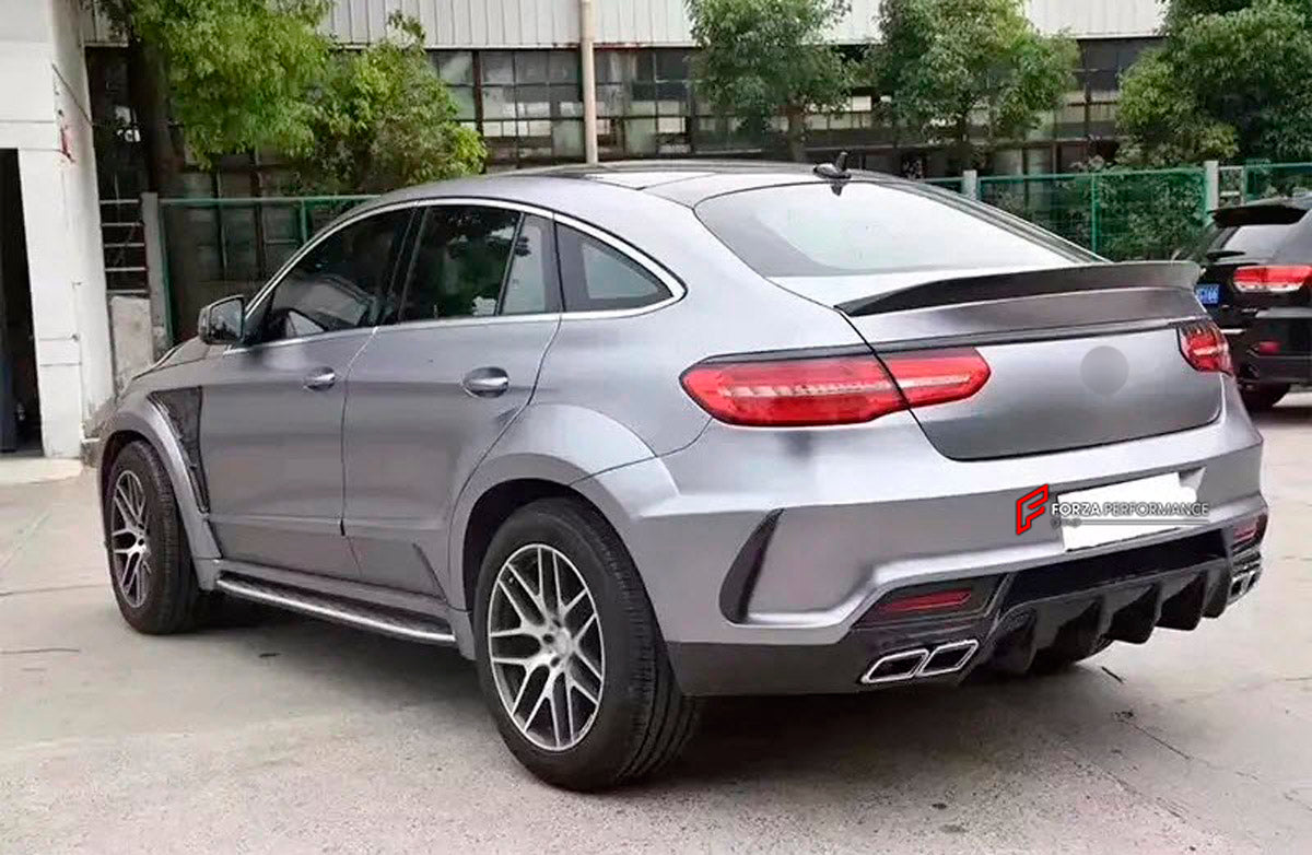 CARBON WIDE BODY KIT for MERCEDES BENZ GLE COUPE C292 2015 - 2020

Set Include:

Front Bumper
Fenders
Side Skirts
Rear Bumper
Material: Carbon

Note: Professional installation is required.