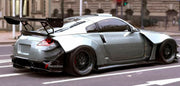 CARBON WIDE BODY KIT for NISSAN 350Z 2002 - 2009

Set Include:

Front Lip
Front Bumper
Hood Bonnet
Fenders
Side Skirts
GT Wing Spoiler
Ducktail Spoiler
Rear Bumper
Rear Diffuser
Material: Carbon

Note: Professional installation is required.