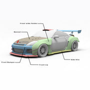 CARBON WIDE BODY KIT for NISSAN 350Z 2002 - 2009

Set Include:

Front Lip
Front Bumper
Hood Bonnet
Fenders
Side Skirts
GT Wing Spoiler
Ducktail Spoiler
Rear Bumper
Rear Diffuser
Material: Carbon

Note: Professional installation is required.