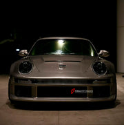 CARBON WIDE BODY KIT for PORSCHE 911 997 2004 - 2012
Set includes:

Front Bumper
Front Lip
Hood Bonnet
Wide Front Fenders
Wide Side Skirts
Side Vents
Wide Rear Fenders
Rear Bumper
Rear Diffuser
Rear Spoiler
Material: Carbon

NOTE: Professional installation is required.