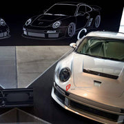 CARBON WIDE BODY KIT for PORSCHE 911 997 CARRERA 2004 - 2013 FORZA PERFORMANCE custom fit Robot Tiganism Gustav Style
Set includes:

Front Lip
Front Bumper
Hood Bonnet
Fender Flares
Side Skirts
Rear Spoiler Wing
Rear Bumper
Rear Diffuser

Material: Carbon

NOTE: Professional installation is required.