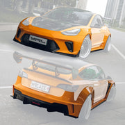 CARBON BODY KIT for TESLA MODEL 3 2017 - 2023

Set includes:

Front Lip
Front Bumper Assembly
Front Bumper Canards
Front Wide Fenders
Hood / Bonnet

Side Skirts

Rear Wide Fenders
Rear Spoiler (3 option)
Rear Bumper
Rear Diffuser

Material:&nbsp;Wet Carbon with Fiberglass

NOTE:&nbsp;Professional installation is required.

Why “Contact Us for Pricing”?

We don’t display fixed prices because our goal is to offer you the most competitive deal possible. Product costs often decrease over time, and by requesting