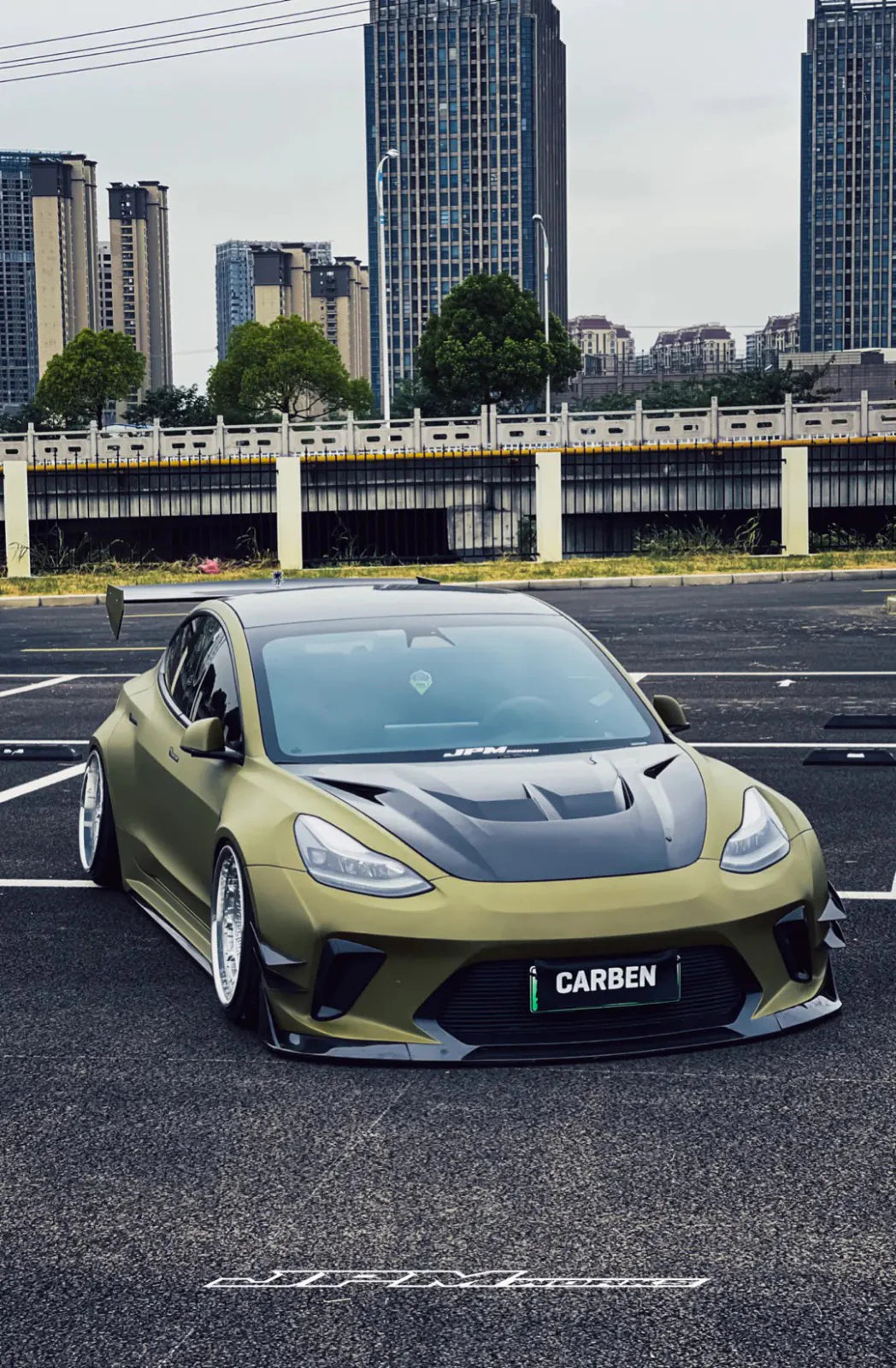 CARBON BODY KIT for TESLA MODEL 3 2017 - 2023

Set includes:

Front Lip
Front Bumper Assembly
Front Bumper Canards
Front Wide Fenders
Hood / Bonnet

Side Skirts

Rear Wide Fenders
Rear Spoiler (3 option)
Rear Bumper
Rear Diffuser

Material:&nbsp;Wet Carbon with Fiberglass

NOTE:&nbsp;Professional installation is required.

Why “Contact Us for Pricing”?

We don’t display fixed prices because our goal is to offer you the most competitive deal possible. Product costs often decrease over time, and by requesting