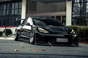 CARBON BODY KIT for TESLA MODEL 3 2017 - 2023

Set includes:

Front Lip
Front Bumper Assembly
Front Bumper Canards
Front Wide Fenders
Hood / Bonnet

Side Skirts

Rear Wide Fenders
Rear Spoiler (3 option)
Rear Bumper
Rear Diffuser

Material:&nbsp;Wet Carbon with Fiberglass

NOTE:&nbsp;Professional installation is required.

Why “Contact Us for Pricing”?

We don’t display fixed prices because our goal is to offer you the most competitive deal possible. Product costs often decrease over time, and by requesting