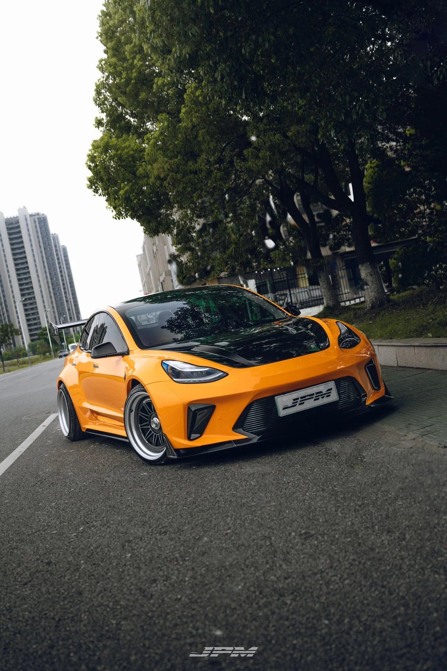 CARBON BODY KIT for TESLA MODEL 3 2017 - 2023

Set includes:

Front Lip
Front Bumper Assembly
Front Bumper Canards
Front Wide Fenders
Hood / Bonnet

Side Skirts

Rear Wide Fenders
Rear Spoiler (3 option)
Rear Bumper
Rear Diffuser

Material:&nbsp;Wet Carbon with Fiberglass

NOTE:&nbsp;Professional installation is required.

Why “Contact Us for Pricing”?

We don’t display fixed prices because our goal is to offer you the most competitive deal possible. Product costs often decrease over time, and by requesting