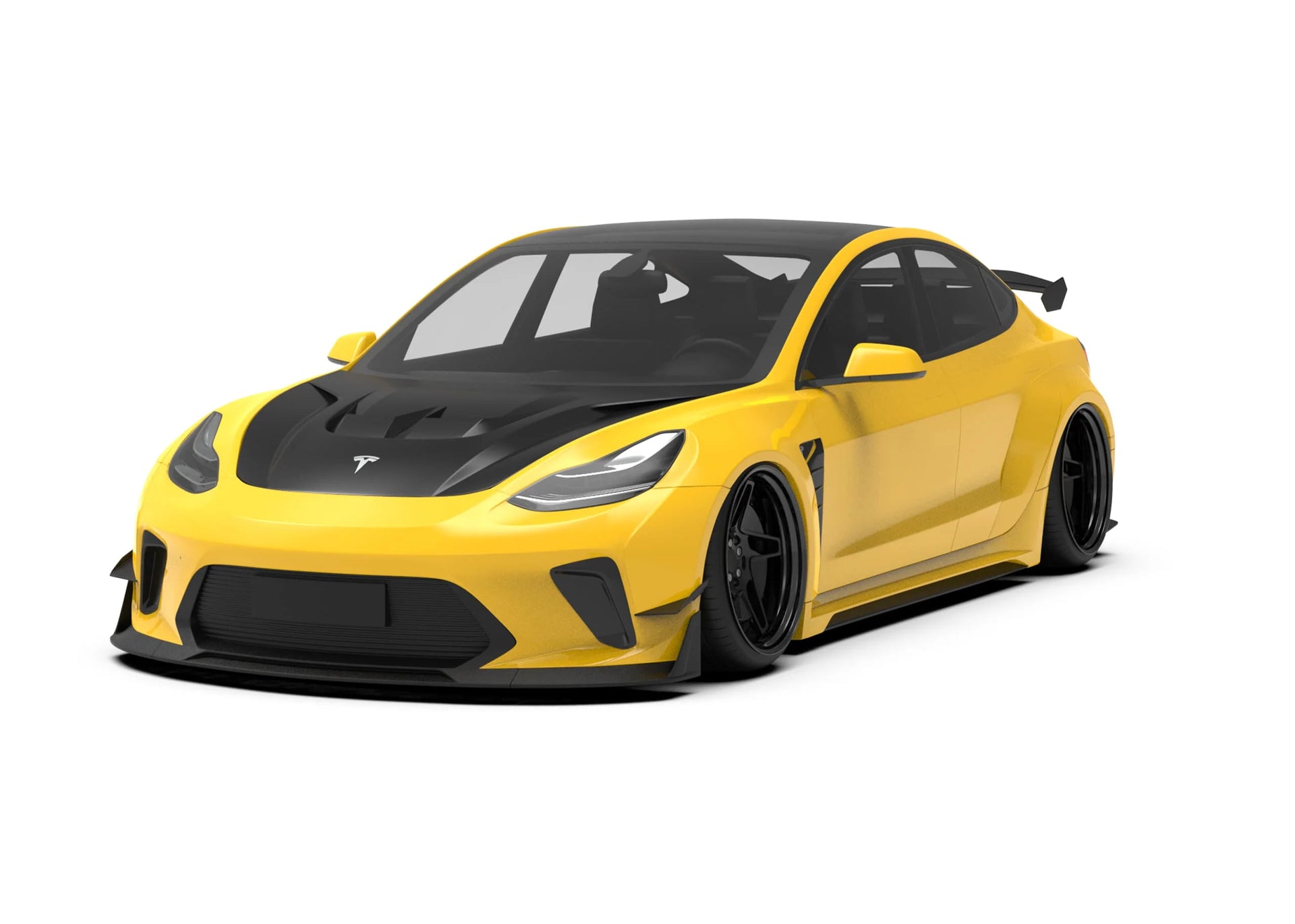 CARBON BODY KIT for TESLA MODEL 3 2017 - 2023

Set includes:

Front Lip
Front Bumper Assembly
Front Bumper Canards
Front Wide Fenders
Hood / Bonnet

Side Skirts

Rear Wide Fenders
Rear Spoiler (3 option)
Rear Bumper
Rear Diffuser

Material:&nbsp;Wet Carbon with Fiberglass

NOTE:&nbsp;Professional installation is required.

Why “Contact Us for Pricing”?

We don’t display fixed prices because our goal is to offer you the most competitive deal possible. Product costs often decrease over time, and by requesting
