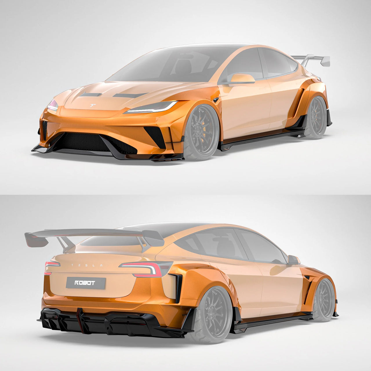 CARBON WIDE BODY KIT for TESLA MODEL 3 FACELIFT 2023+

Set includes:

Front Lip
Front Bumper Assembly

Hood / Bonnet

Front Fenders
Side Skirts

Rear Fenders
Rear Spoiler
Rear Bumper
Rear Diffuser

Material: Wet Carbon with Fiberglass

NOTE: Professional installation is required.

Why “Contact Us for Pricing”?

We don’t display fixed prices because our goal is to offer you the most competitive deal possible. Product costs often decrease over time, and by requesting a quote, you’ll receive our most up-to-dat