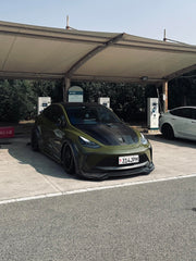 CARBON WIDE BODY KIT for TESLA MODEL Y 2020 - 2024

Set includes:

Front Lip
Front Bumper Assembly

Front Fender Flares
Hood / Bonnet

Side Skirts

Rear Fender Flares
Rear Spoiler
Rear Bumper
Rear Diffuser

Material:&nbsp;Wet Carbon with Fiberglass

NOTE:&nbsp;Professional installation is required.

Why “Contact Us for Pricing”?

We don’t display fixed prices because our goal is to offer you the most competitive deal possible. Product costs often decrease over time, and by requesting a quote, you’ll receive