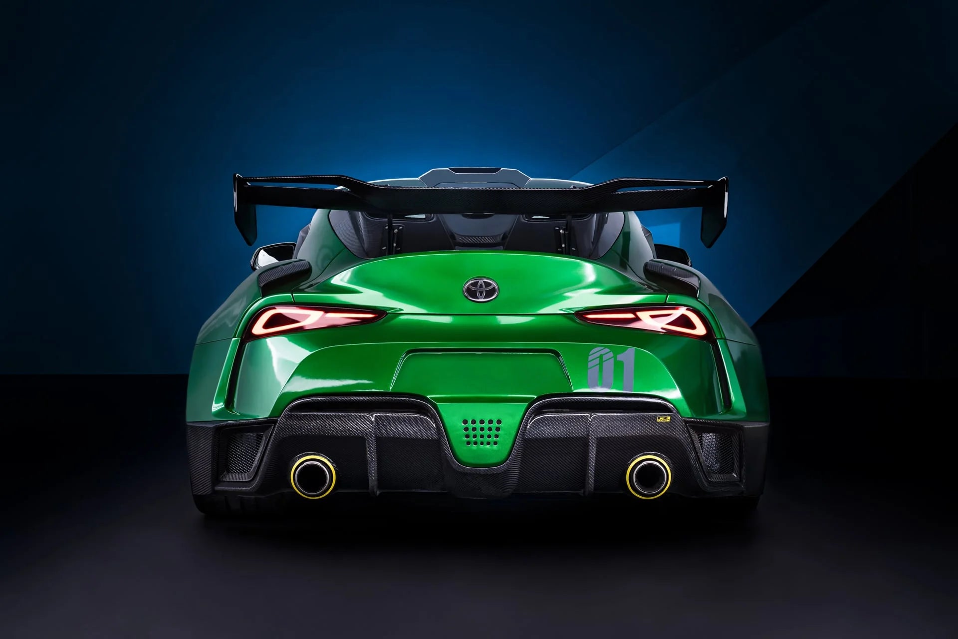 CARBON WIDE BODY KIT for TOYOTA GR SUPRA A90 2019+

Set includes:

Front Lip
Front Bumer Assembly
Hood / Bonnet
Front Fenders
Side Skirts
Rear Fenders
Roof Air Scoop
Rear Window Cover

Rear Wing Spoiler
Rear Bumper
Rear Diffuser

Material: Wet Carbon with Fiberglass

Note: Professional installation is required.

Recommended Wheels size:

Front:&nbsp;19 x 9.5 ET -33 Tire size: 275-35-19

Rear:&nbsp;19 x 11 ET -15 Tire size: 295-30-19

Contact us for pricing.

Why “Contact Us for Pricing”?

We don’t display f