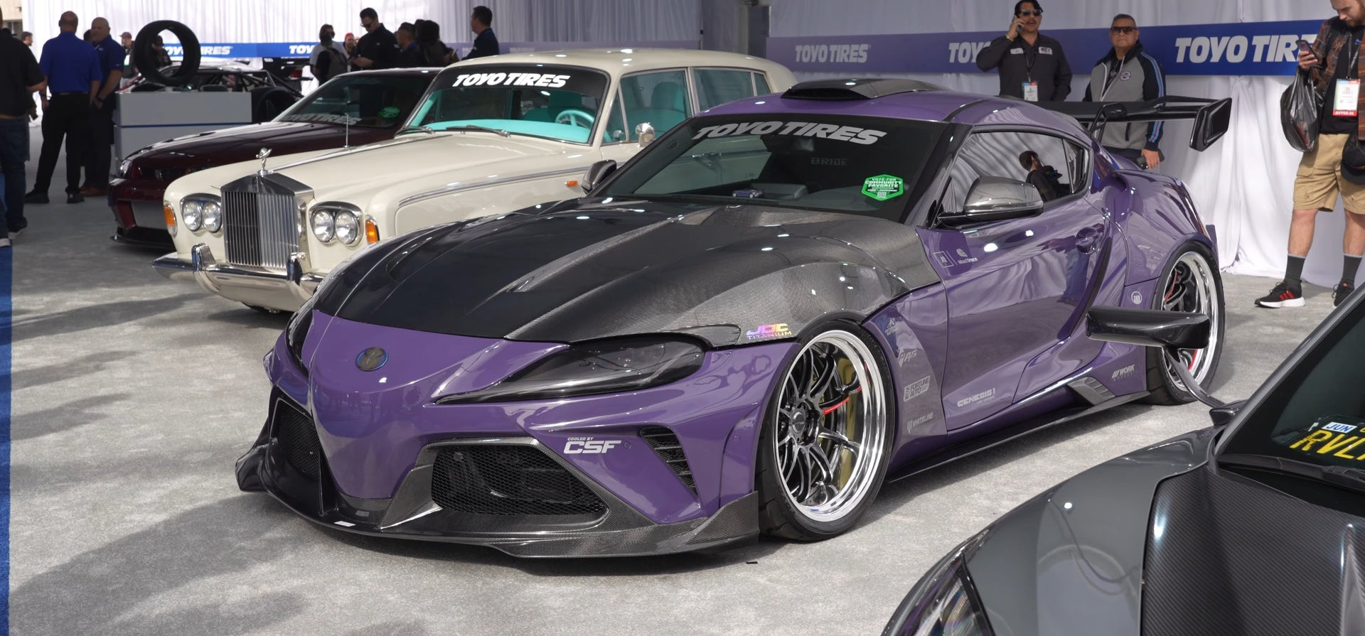 CARBON WIDE BODY KIT for TOYOTA GR SUPRA A90 2019+

Set includes:

Front Lip
Front Bumer Assembly
Hood / Bonnet
Front Fenders
Side Skirts
Rear Fenders
Roof Air Scoop
Rear Window Cover

Rear Wing Spoiler
Rear Bumper
Rear Diffuser

Material: Wet Carbon with Fiberglass

Note: Professional installation is required.

Recommended Wheels size:

Front:&nbsp;19 x 9.5 ET -33 Tire size: 275-35-19

Rear:&nbsp;19 x 11 ET -15 Tire size: 295-30-19

Contact us for pricing.

Why “Contact Us for Pricing”?

We don’t display f